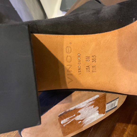 VINCE Kimmy Bootie Suede Black size 8 - Picture 7 of 8